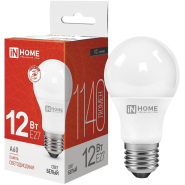 Лампа светодиодная LED-A60-VC 12Вт 230В Е27 4000К IN HOME Лампа светодиодная LED-A60-VC 12Вт 230В Е27 4000К IN HOME