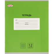Тетрадь школьная А5, 12 л.клетка, Интенсив Зеленый, 10шт/уп арт.1711048